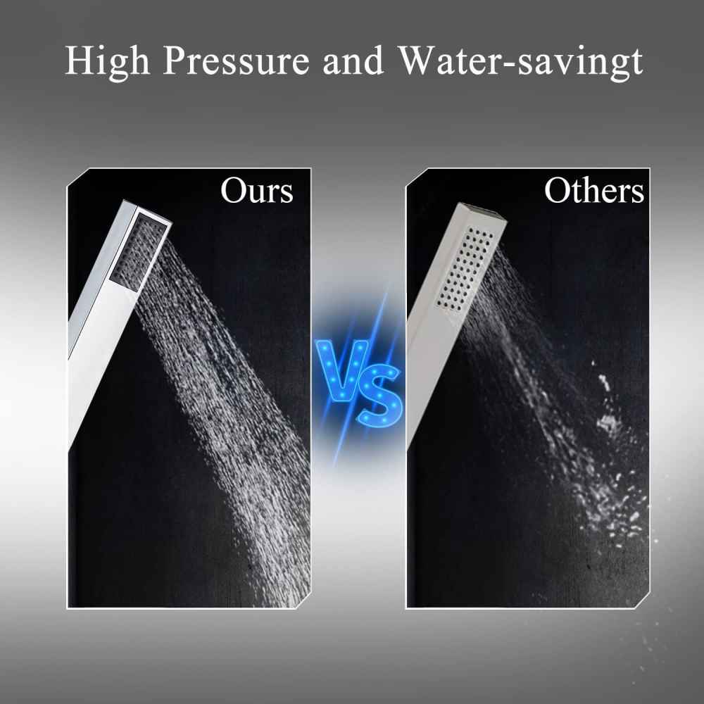 1 Hole Polished Bathtub Shower Faucet Chrome Brass