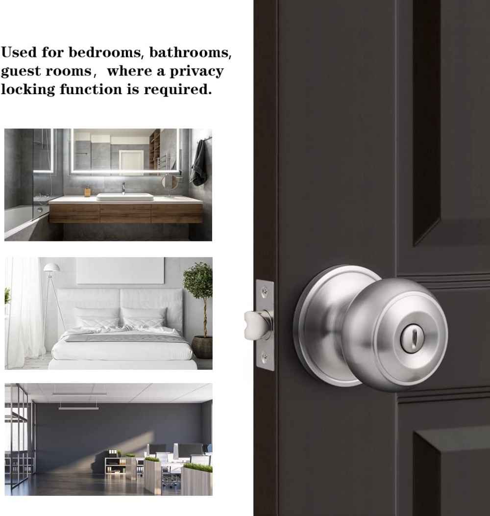 3-in. x 0.039-in. Stainless Steel Door Door Lock In Satin Nickel