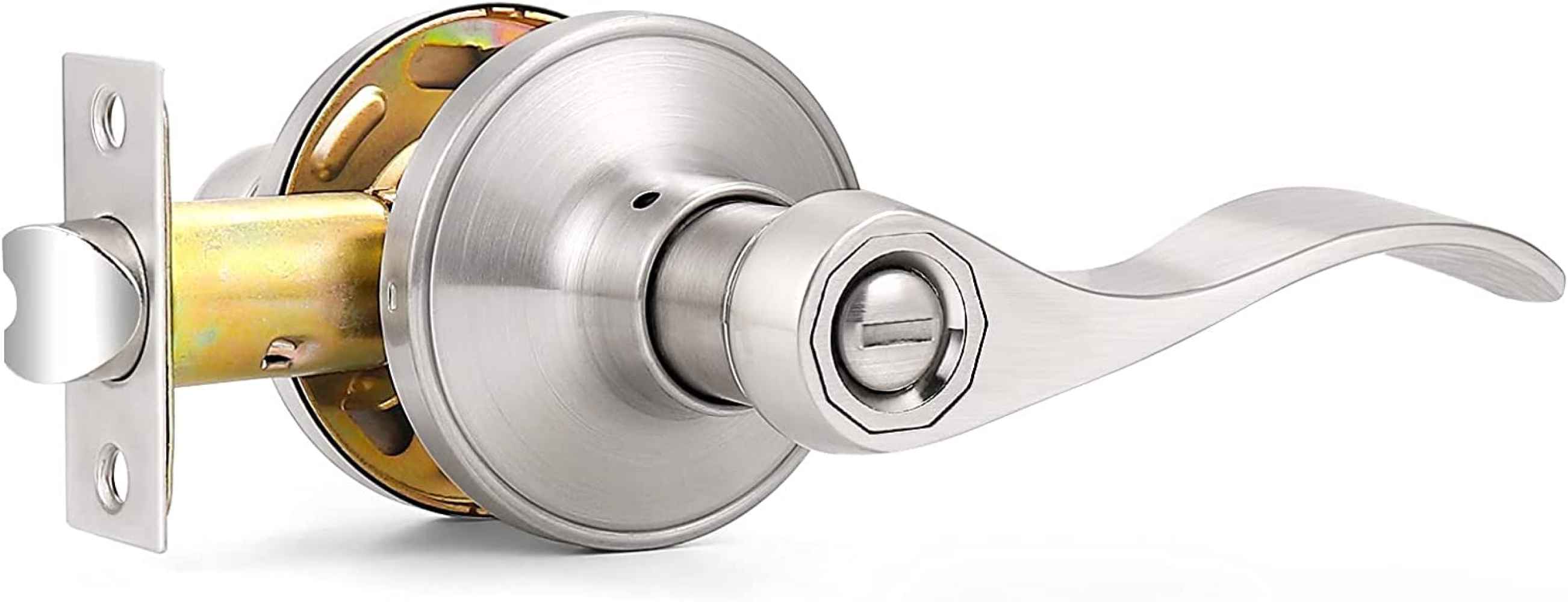 5-in. x 0.03-in. Zinc Alloy Door Door Lock In Satin Nickel