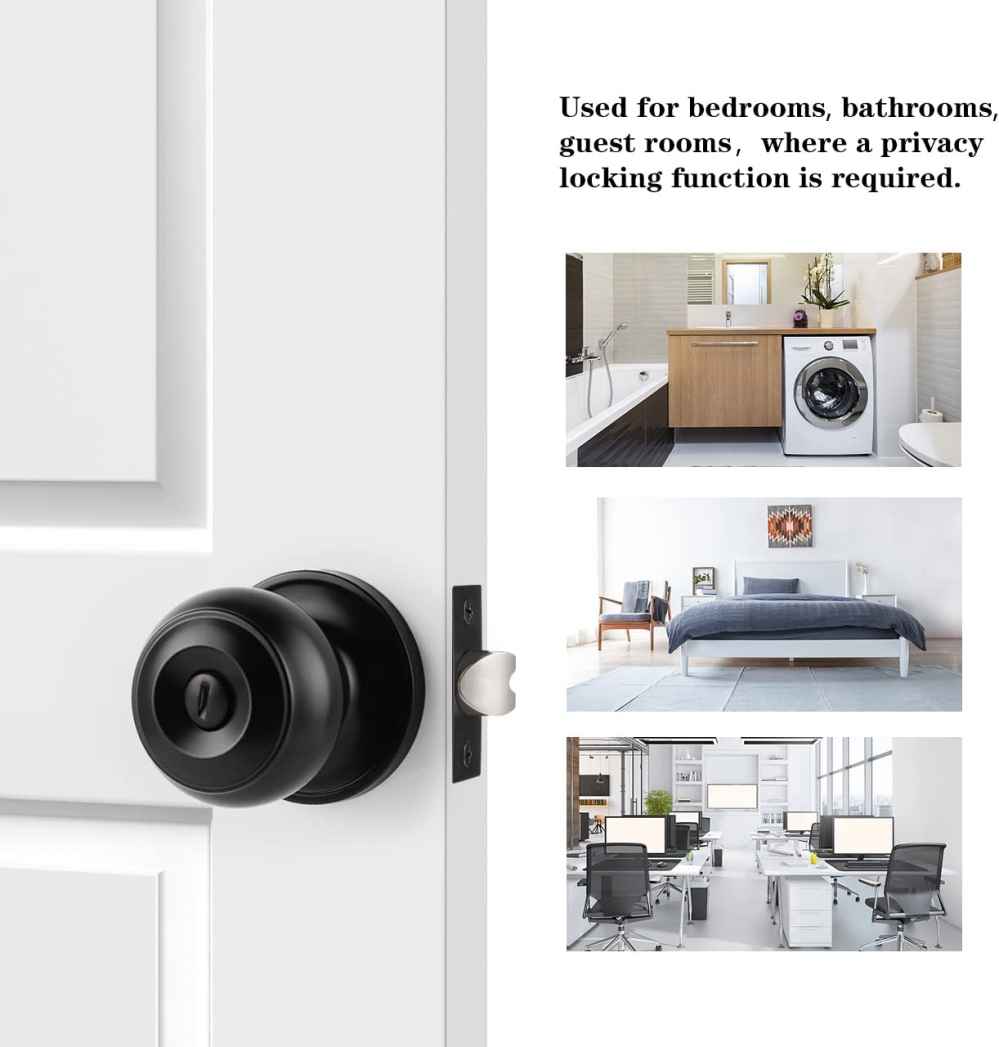 2.5-in. x 0.039-in. Stainless Steel Door Door Lock In Black