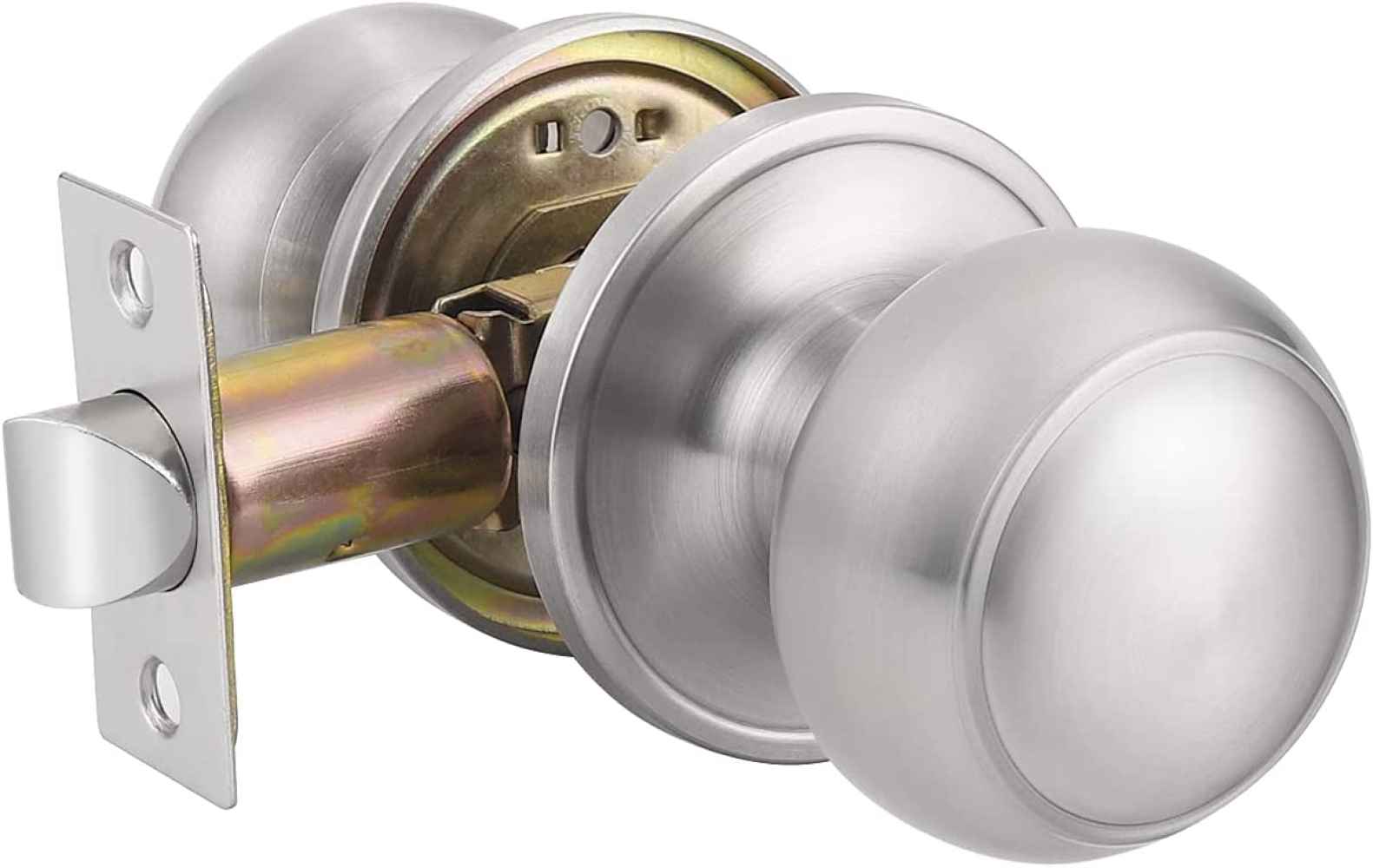 2.6-in. x 0.01-in. Stainless Steel Door Door Lock In Satin Nickel