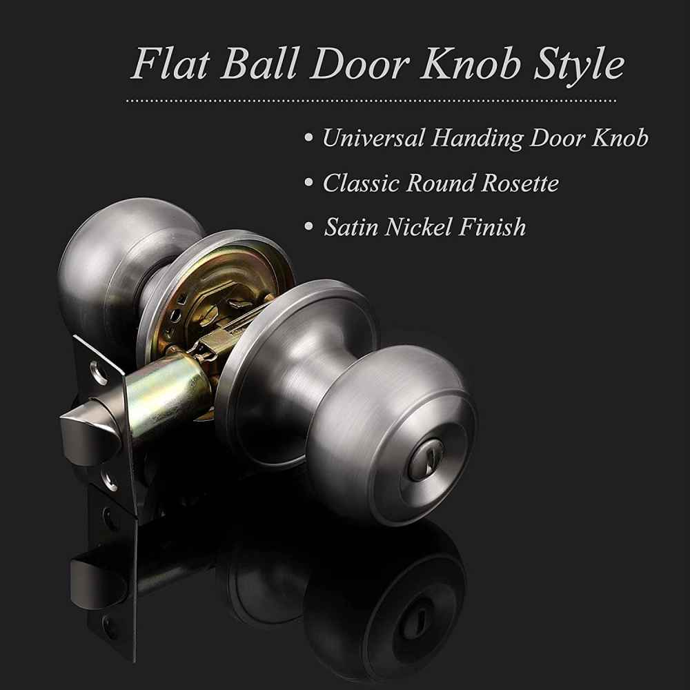 2.5-in. x 0.04-in. Stainless Steel Door Door Lock In Satin Nickel