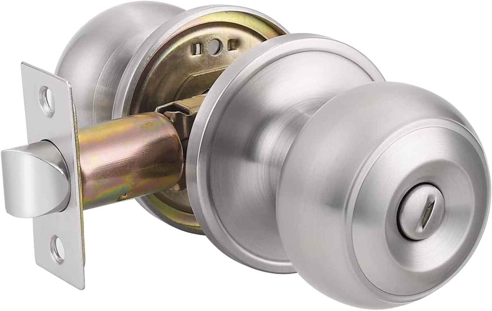 2.5-in. x 0.04-in. Stainless Steel Door Door Lock In Satin Nickel