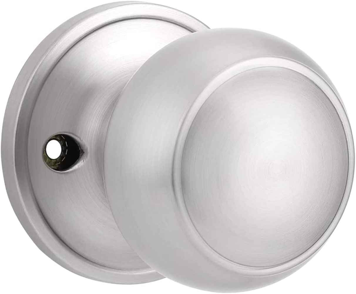 2.05-in. x 0.01-in. Stainless Steel Door Door Knob In Satin Nickel