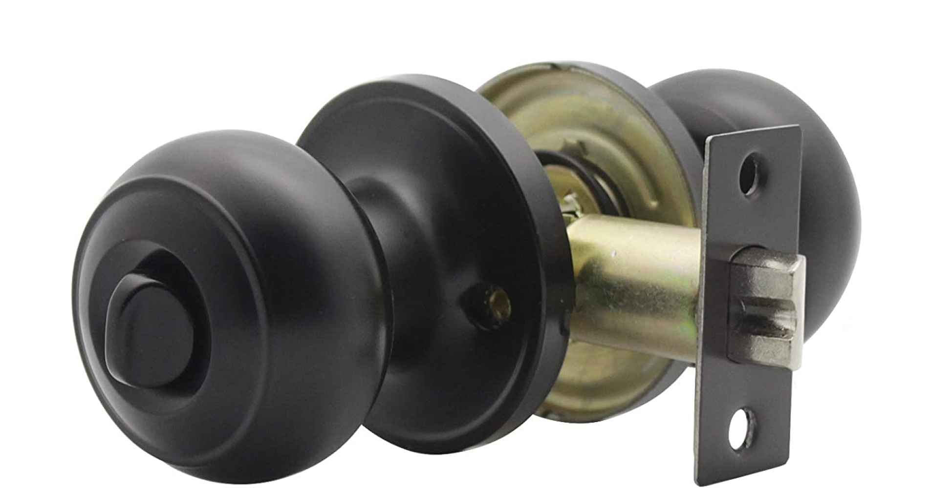 2.5-in. x 0.4-in. Stainless Steel Door Door Lock In Black