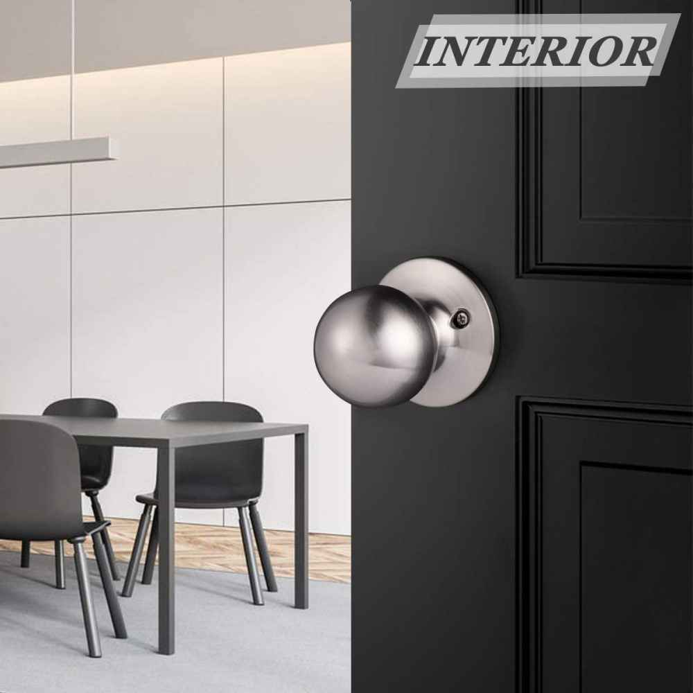 2.5-in. x 0.03-in. Stainless Steel Door Lock In Satin Nickel