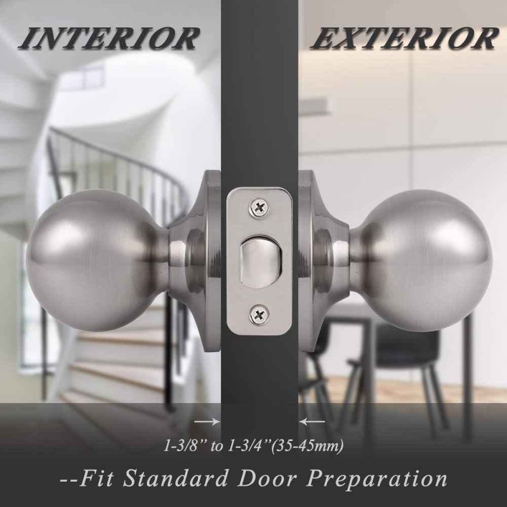 2.5-in. x 0.03-in. Stainless Steel Door Lock In Satin Nickel