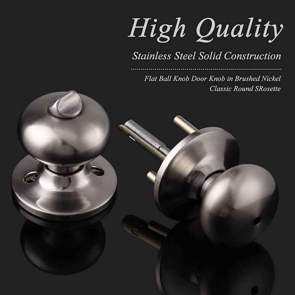 2.5-in. x 0.03-in. Stainless Steel Door Lock In Satin Nickel