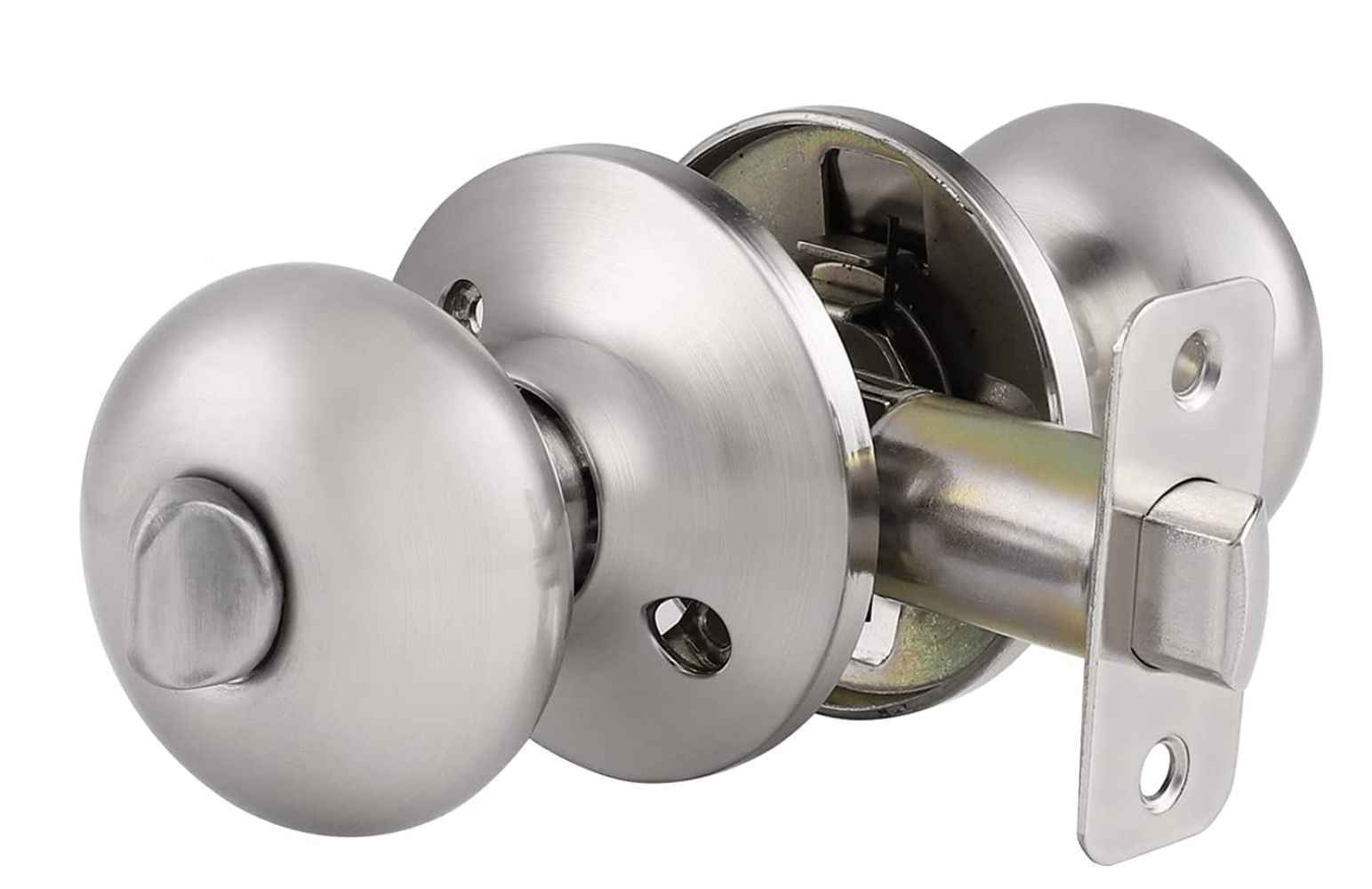 2.5-in. x 0.03-in. Stainless Steel Door Door Lock In Satin Nickel