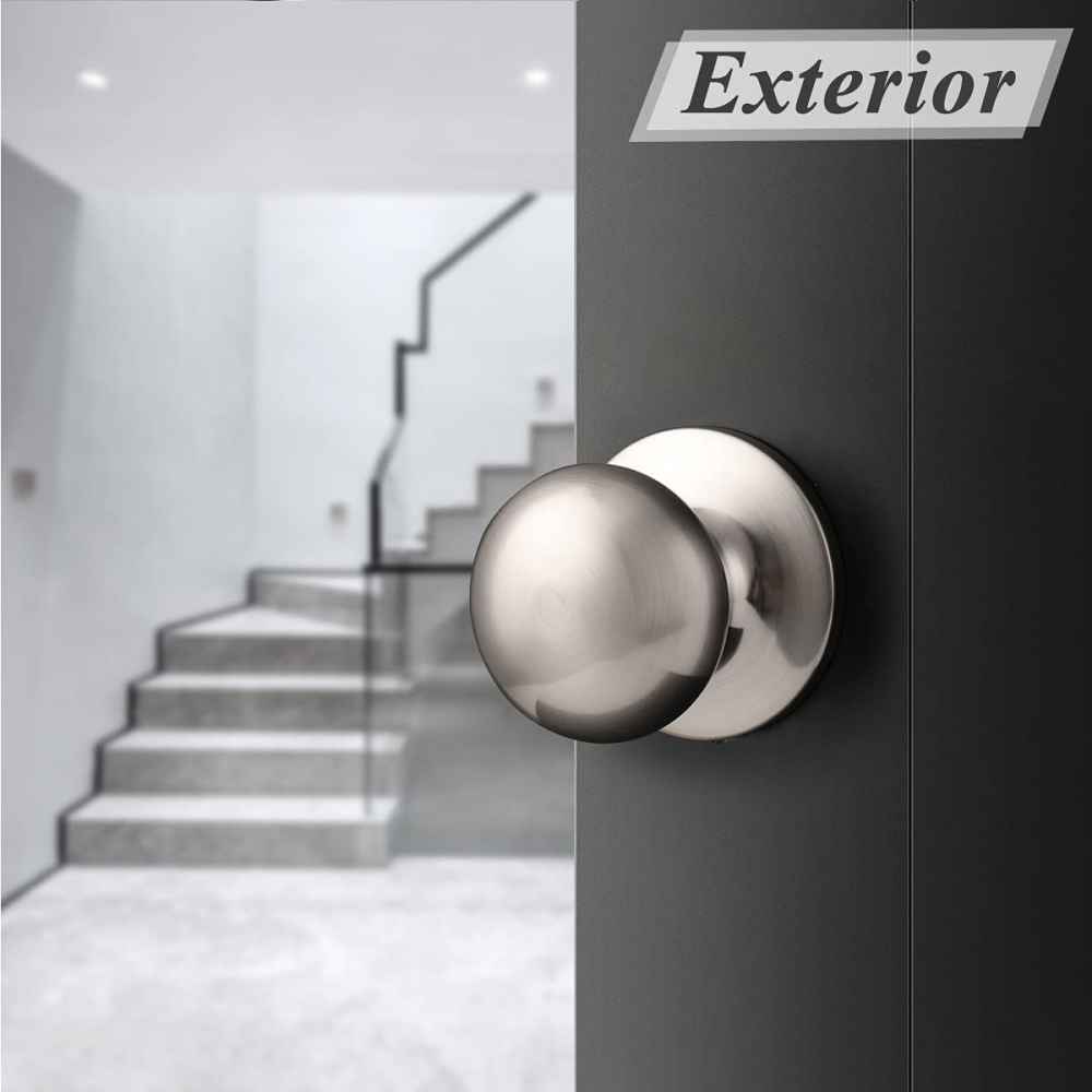 2.6-in. x 0.01-in. Stainless Steel Door Lock In Satin Nickel