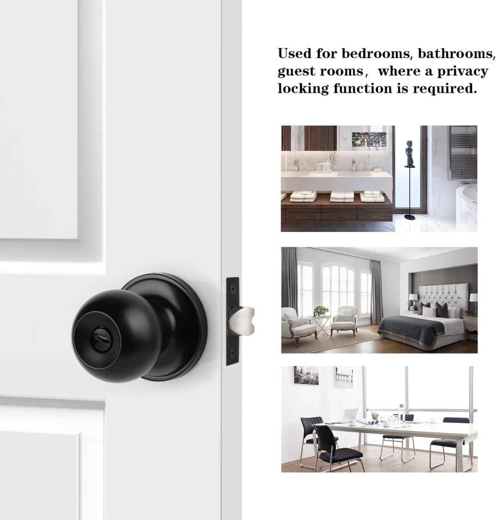 2.5-in. x 0.04-in. Stainless Steel Door Lock In Black