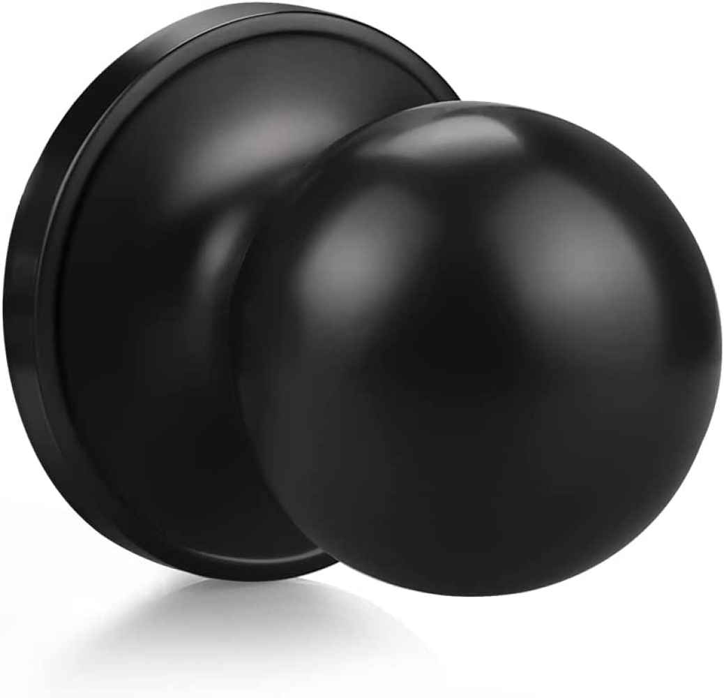 2.75-in. x 0.03-in. Stainless Steel Door Door Knob In Black