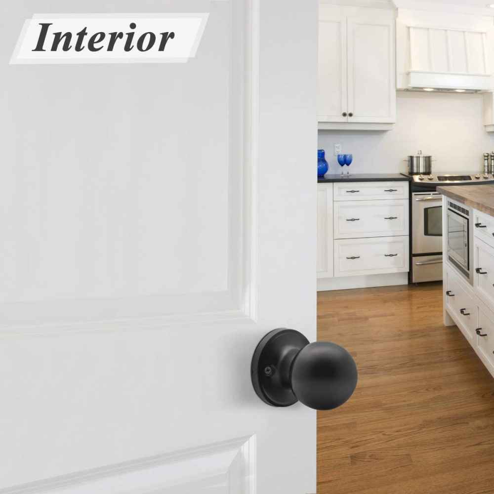 3-in. x 0.04-in. Stainless Steel Door Door Lock In Black