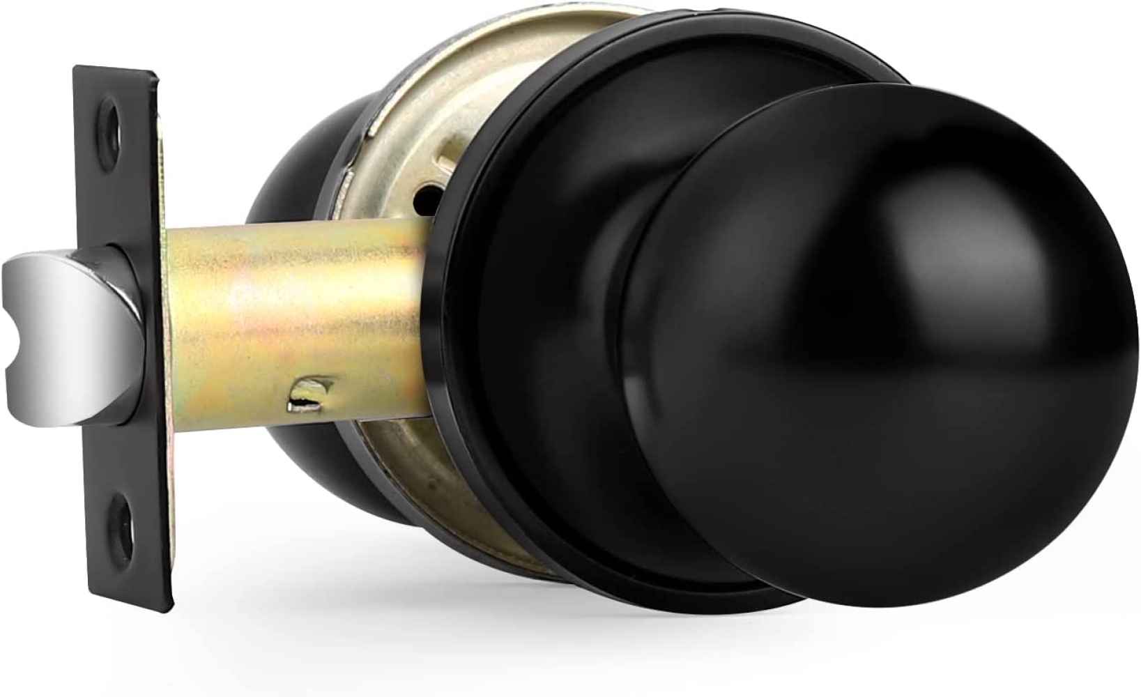 3-in. x 0.04-in. Stainless Steel Door Door Lock In Black
