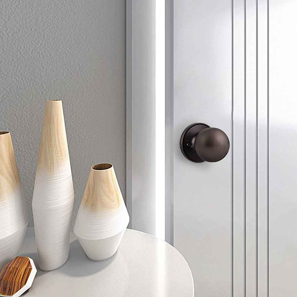 2-in. x 0.04-in. Stainless Steel Door Knob In Oil Rubbed Bronze