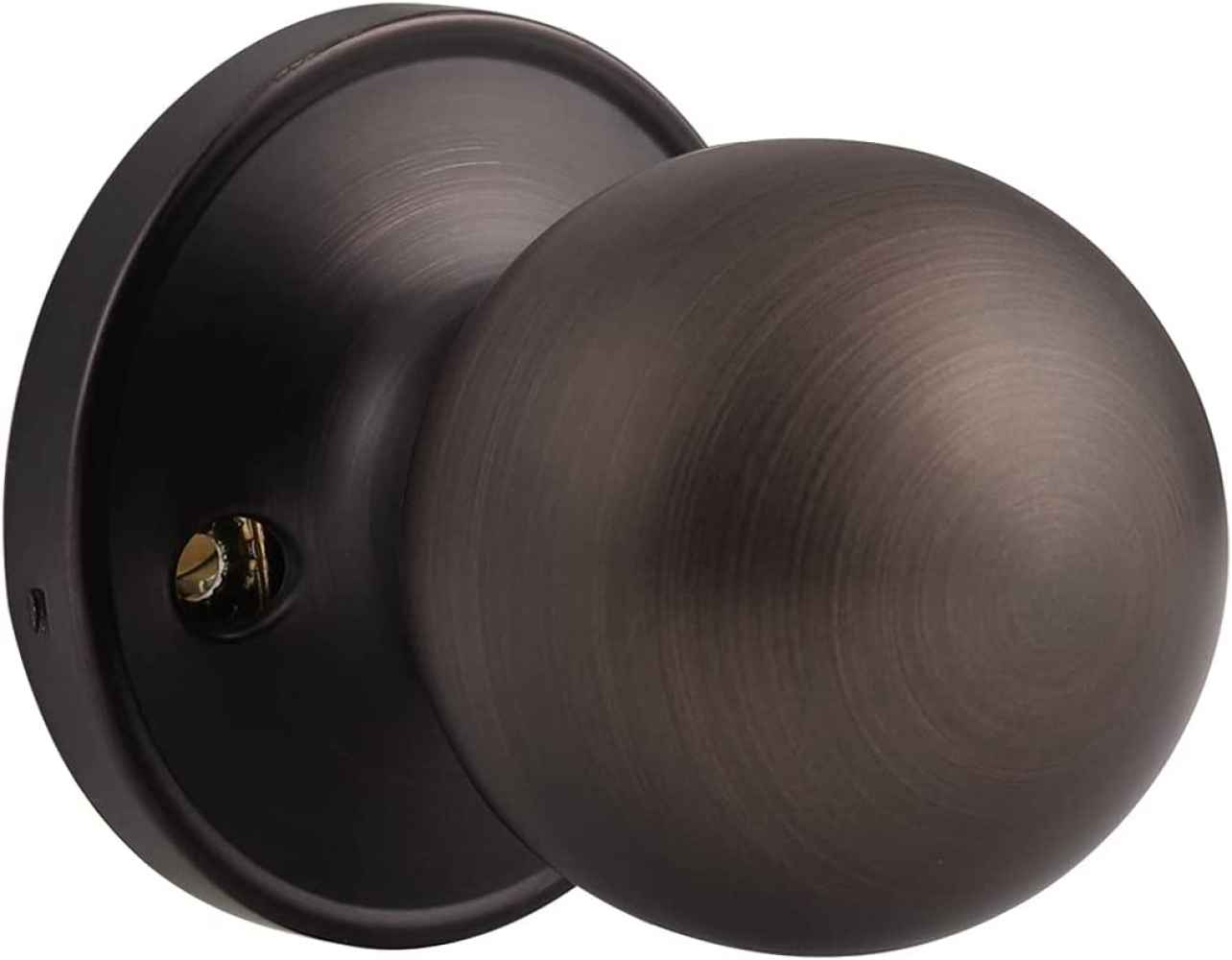 2-in. x 0.04-in. Stainless Steel Door Door Knob In Oil Rubbed Bronze