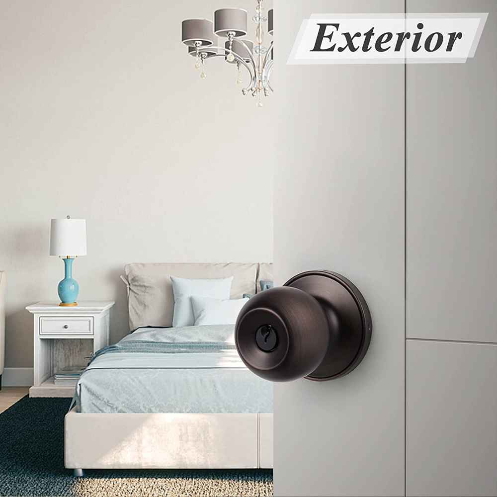 2.25-in. x 1.05-in. Stainless Steel Door Lock In Oil Rubbed Bronze