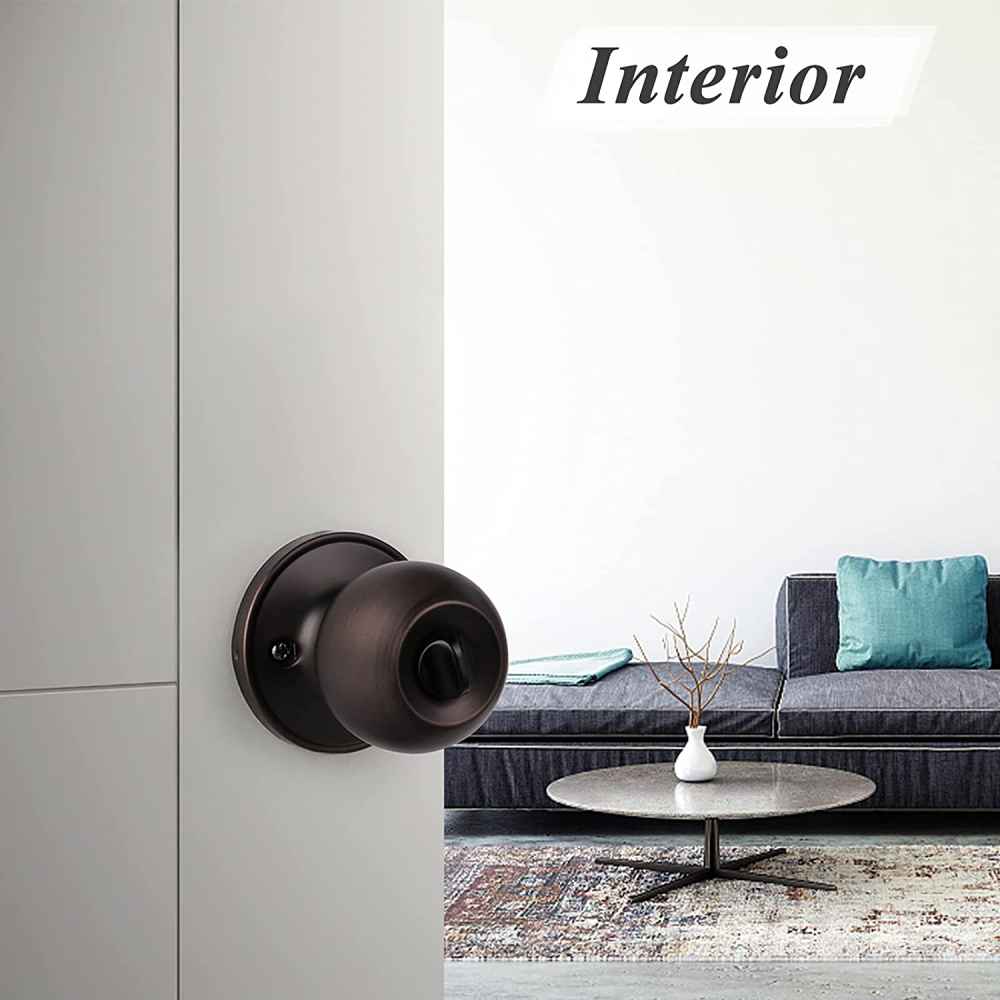 2.25-in. x 1.05-in. Stainless Steel Door Lock In Oil Rubbed Bronze