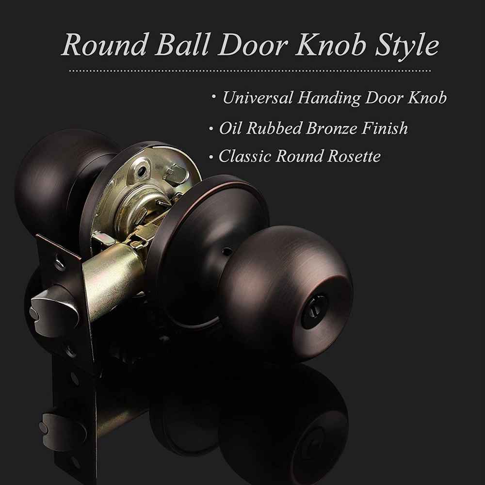 2.25-in. x 1.05-in. Stainless Steel Door Lock In Oil Rubbed Bronze