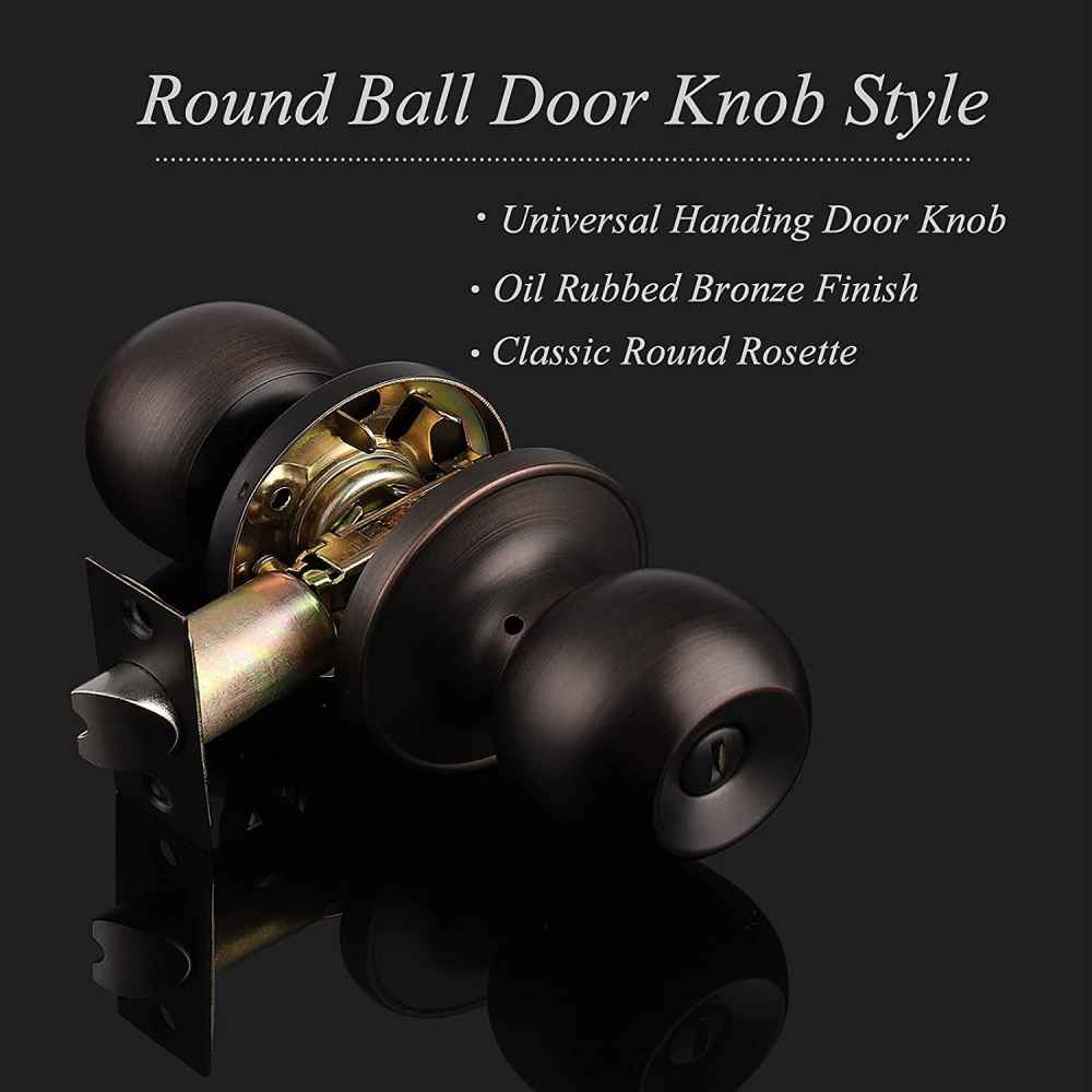 2.2-in. x 0.03-in. Stainless Steel Door Lock In Oil Rubbed Bronze