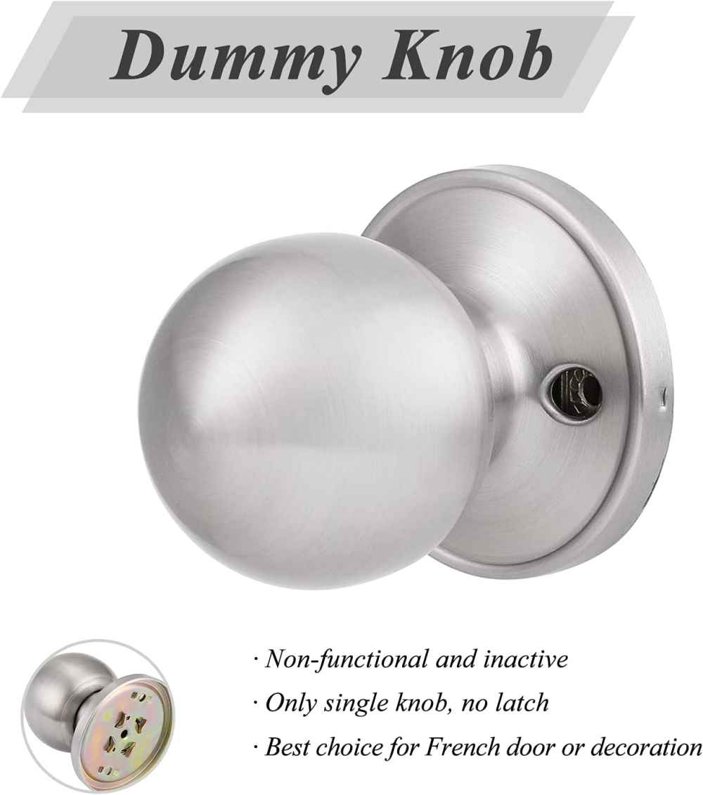 2.2-in. x 0.04-in. Stainless Steel Door Knob In Brushed Nickel