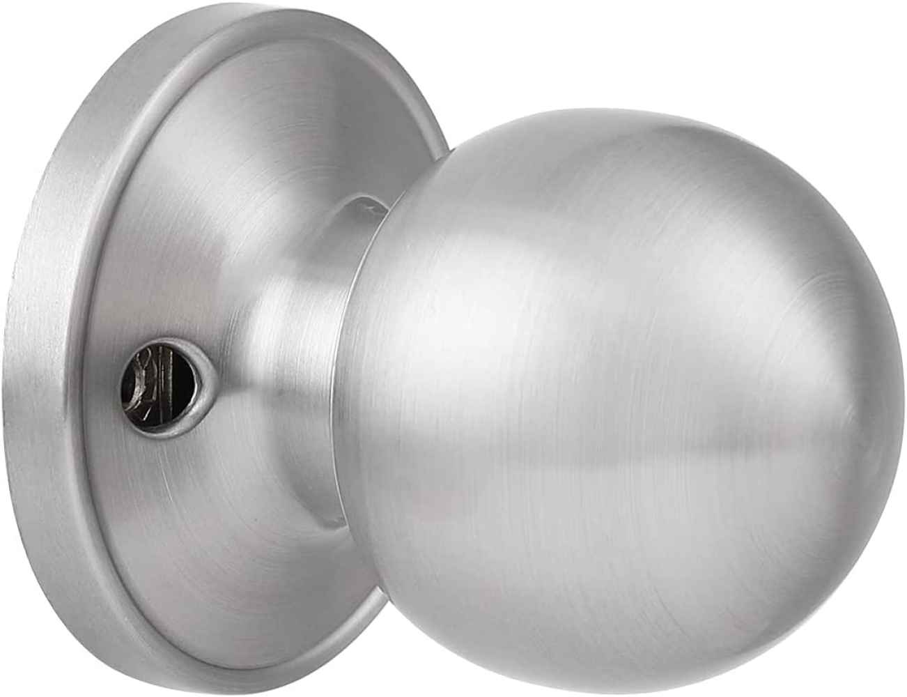 2.2-in. x 0.04-in. Stainless Steel Door Door Knob In Brushed Nickel