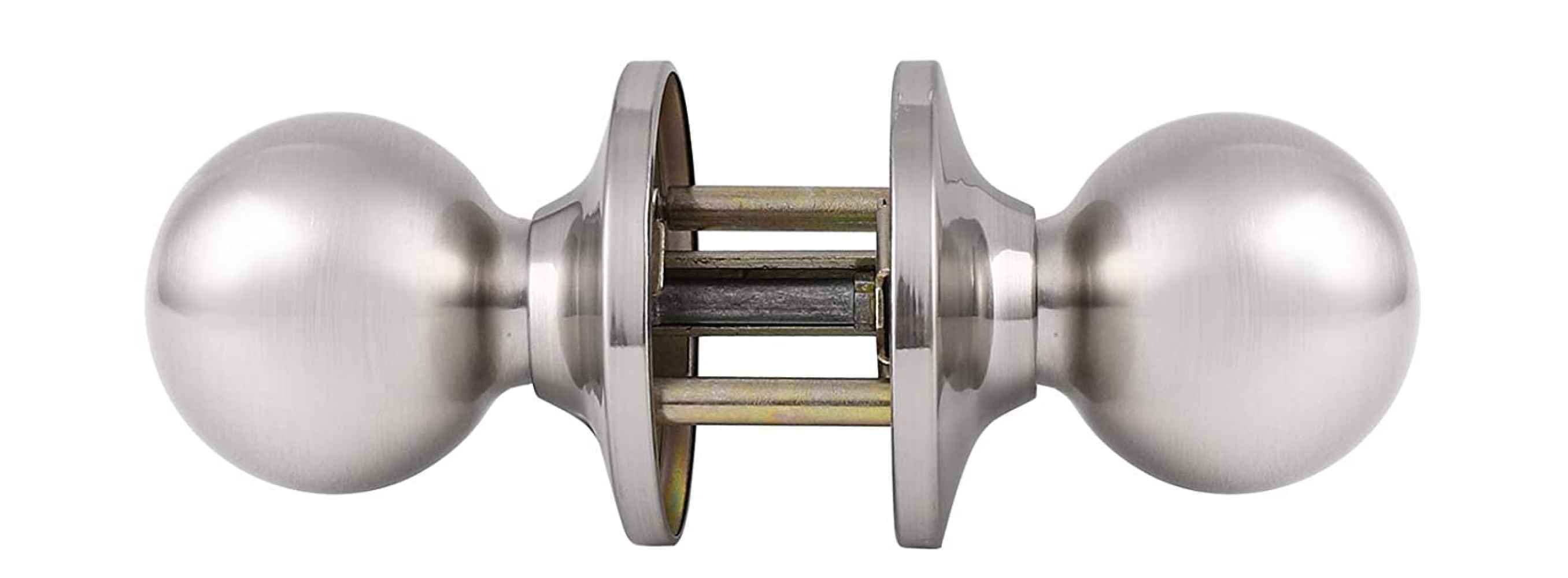 2.5-in. x 0.01-in. Stainless Steel Door Door Lock In Brushed Nickel
