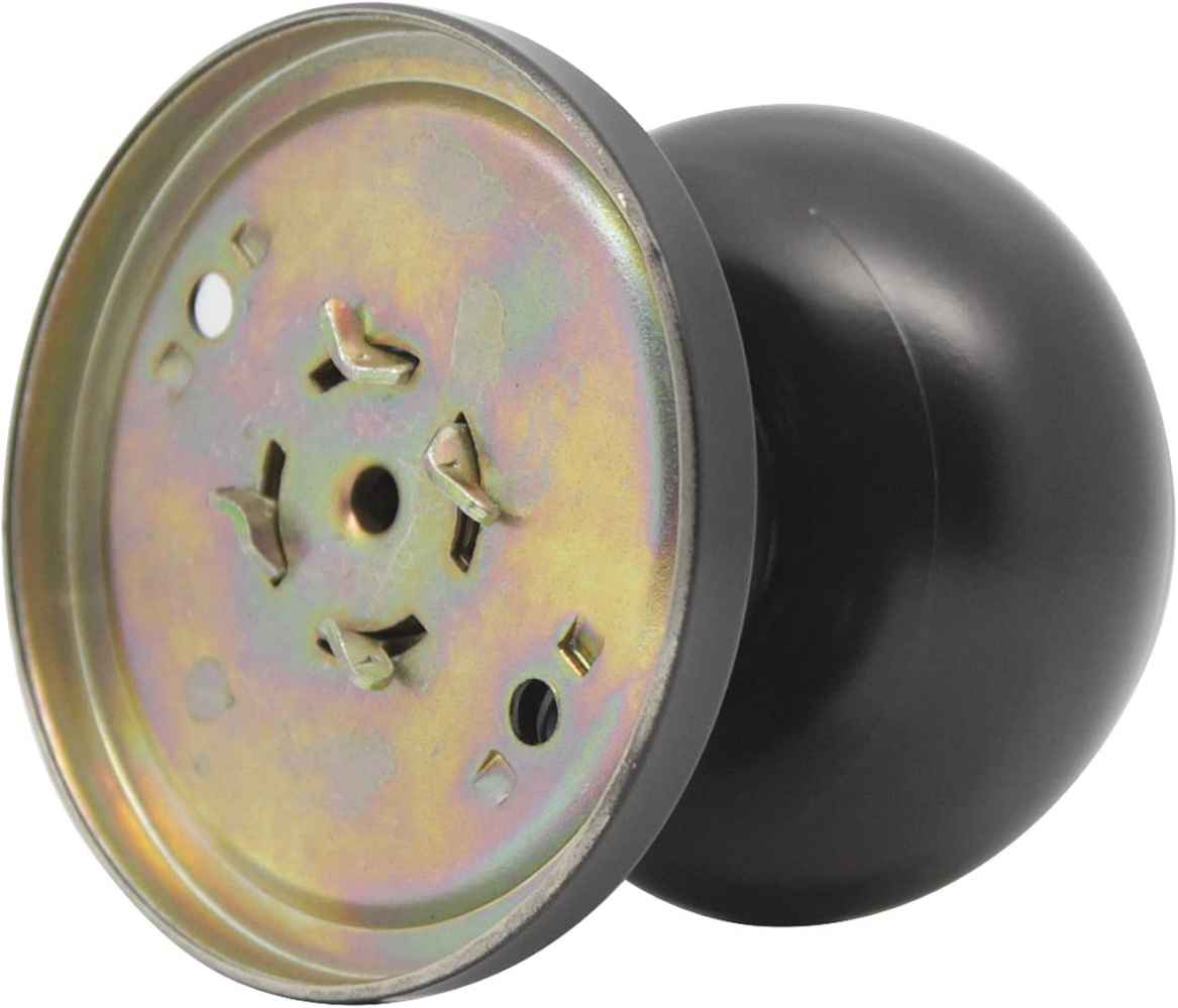 2.2-in. x 0.04-in. Stainless Steel Door Knob In Black