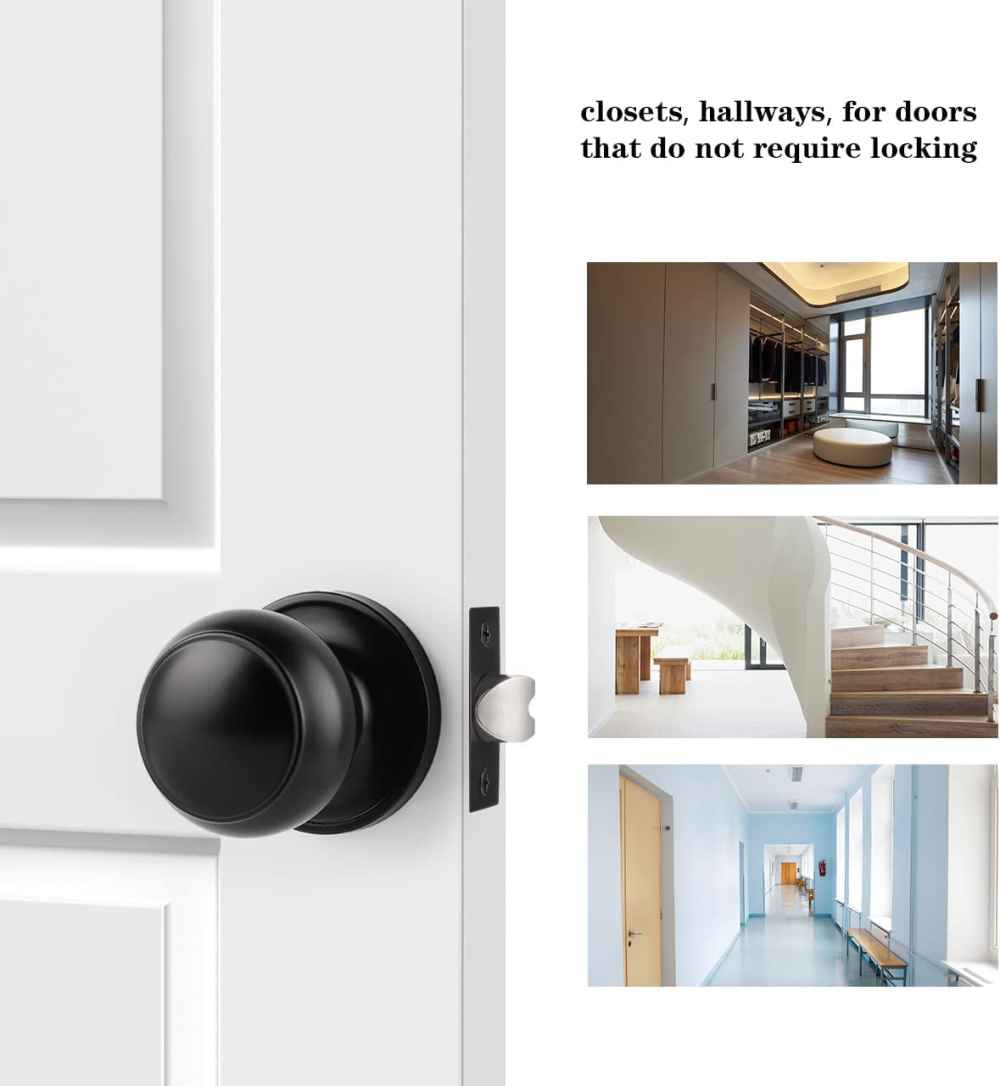 2.5-in. x 0.03-in. Stainless Steel Door Door Lock In Black