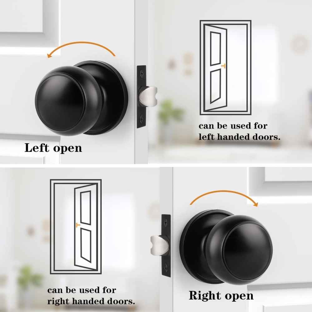 2.5-in. x 0.03-in. Stainless Steel Door Door Lock In Black