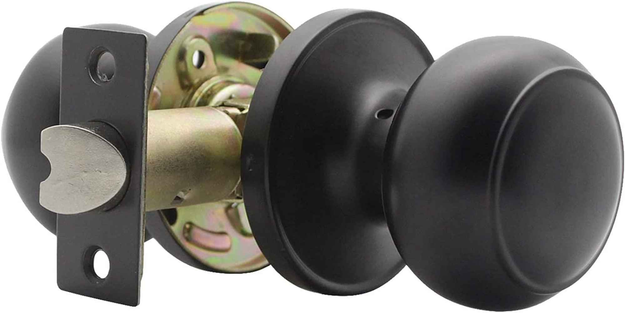 2.5-in. x 0.03-in. Stainless Steel Door Door Lock In Black