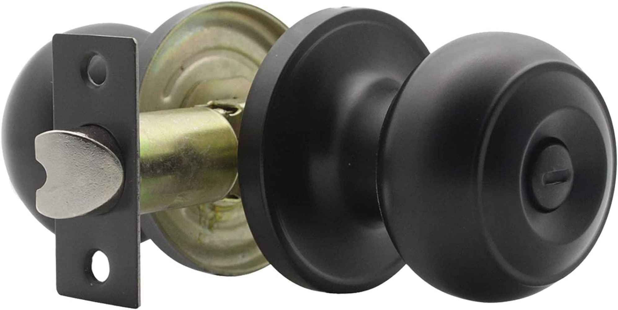 3.34-in. x 0.01-in. Stainless Steel Door Door Lock In Black