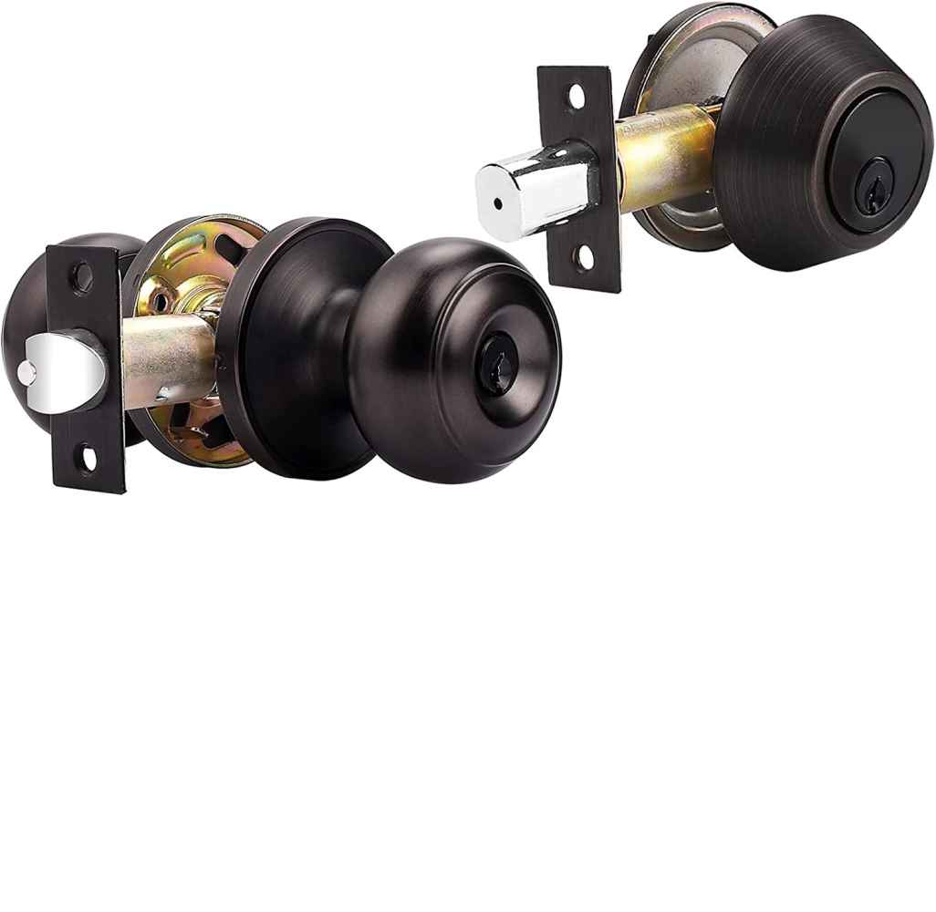 3-in. x 0.01-in. Stainless Steel Door Door Lock In Oil Rubbed Bronze