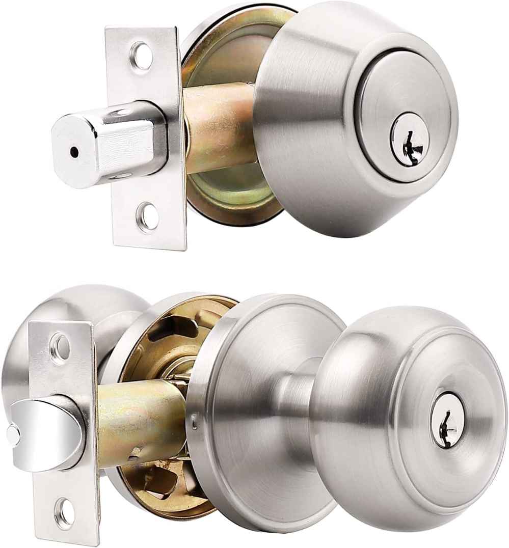 2.5-in. x 0.03-in. Stainless Steel Door Door Lock In Satin Nickel