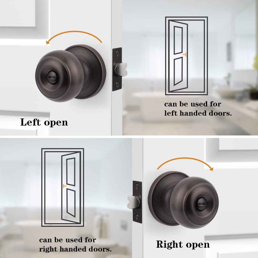2.2-in. x 0.04-in. Stainless Steel Door Lock In Oil Rubbed Bronze