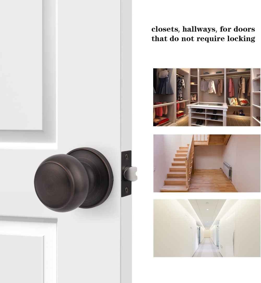 2-in. x 0.01-in. Stainless Steel Door Lock In Oil Rubbed Bronze