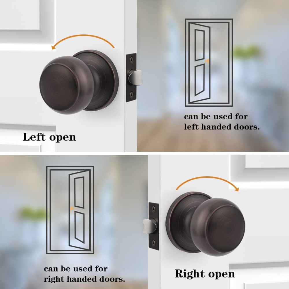 2-in. x 0.01-in. Stainless Steel Door Lock In Oil Rubbed Bronze