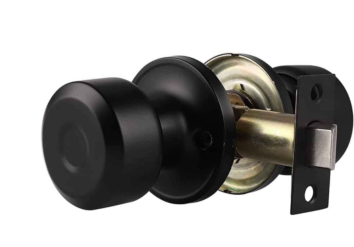 2-in. x 0.02-in. Stainless Steel Door Door Lock In Black