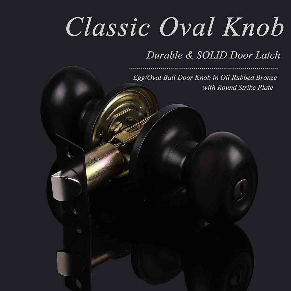 2.5-in. x 0.03-in. Stainless Steel Door Lock In Oil Rubbed Bronze