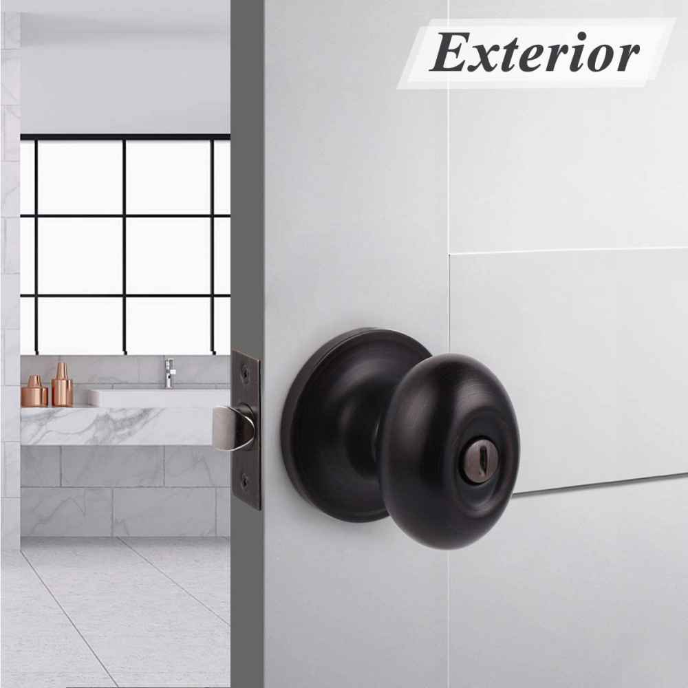 2.5-in. x 0.03-in. Stainless Steel Door Lock In Oil Rubbed Bronze