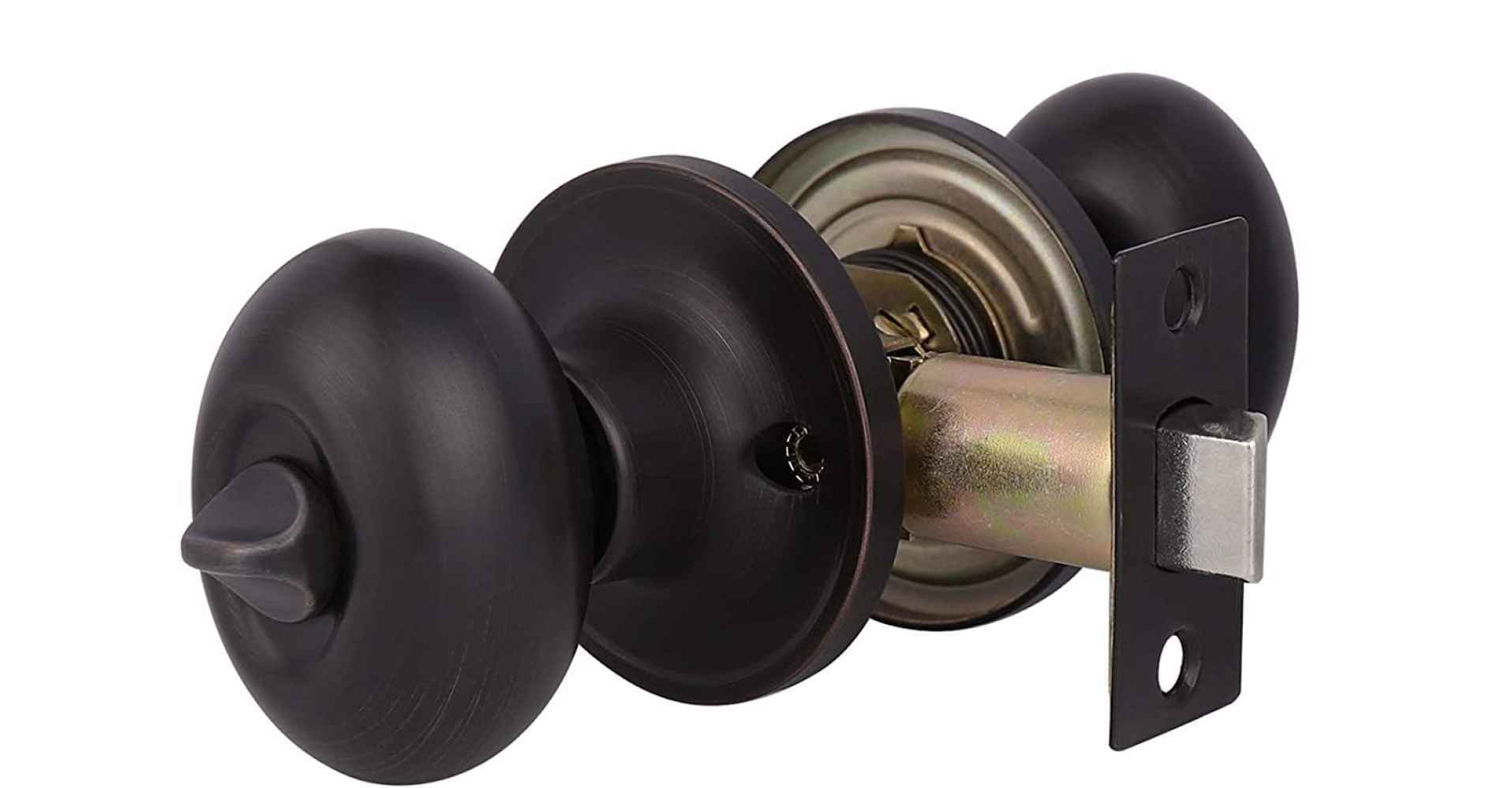 2.5-in. x 0.03-in. Stainless Steel Door Door Lock In Oil Rubbed Bronze