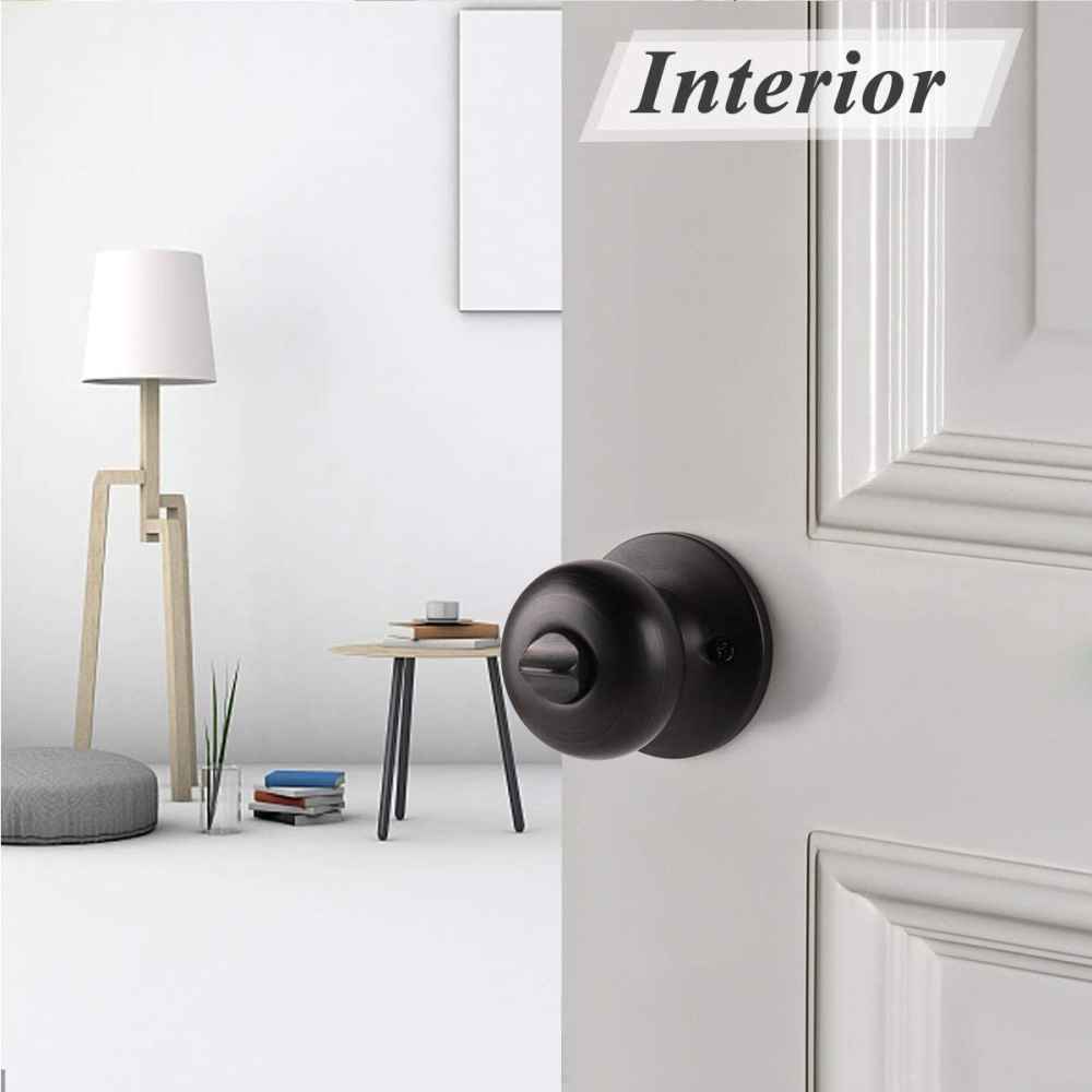 2.5-in. x 0.03-in. Stainless Steel Door Lock In Oil Rubbed Bronze