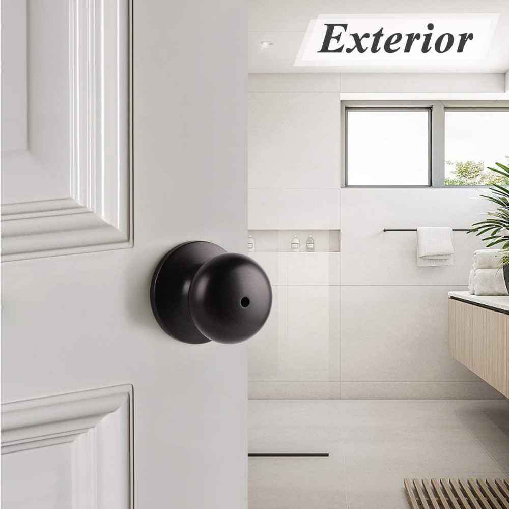 2.5-in. x 0.03-in. Stainless Steel Door Lock In Oil Rubbed Bronze