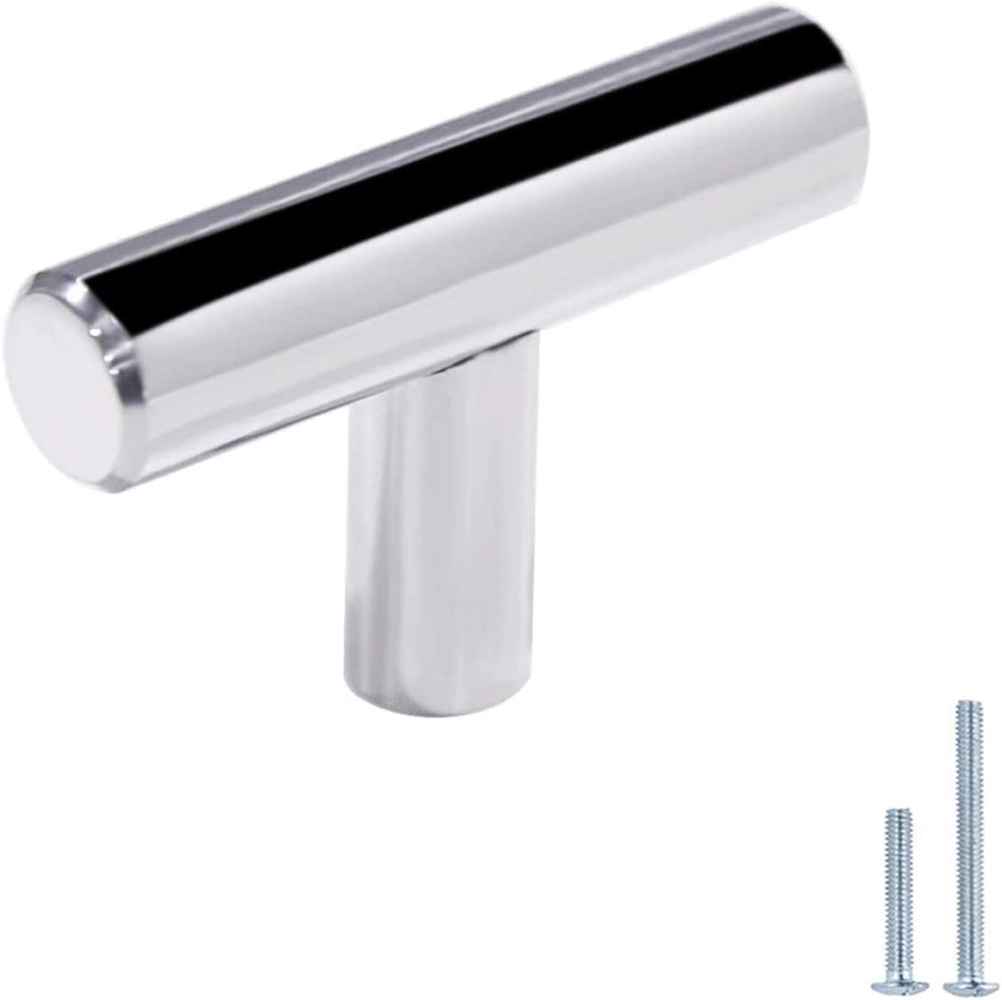 3.93-in. x 0.03-in. Stainless Steel Cabinet Knob In Chrome