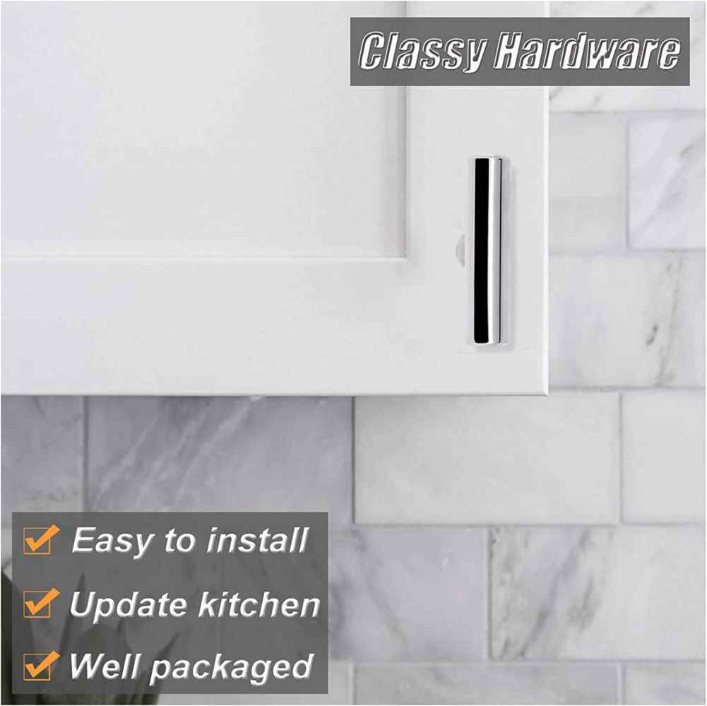 3.93-in. x 0.03-in. Stainless Steel Cabinet Knob In Chrome