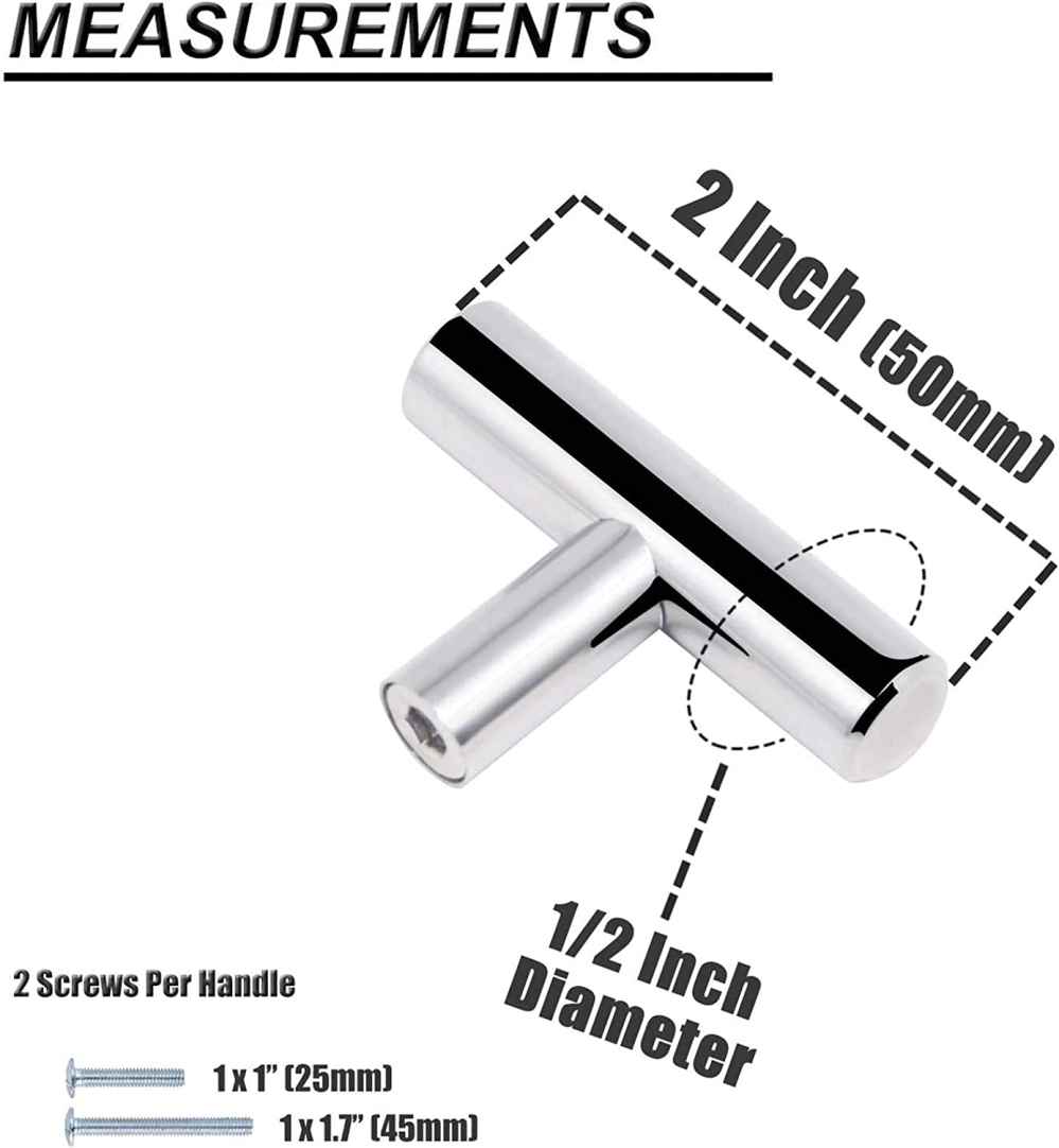 3.93-in. x 0.03-in. Stainless Steel Cabinet Knob In Chrome