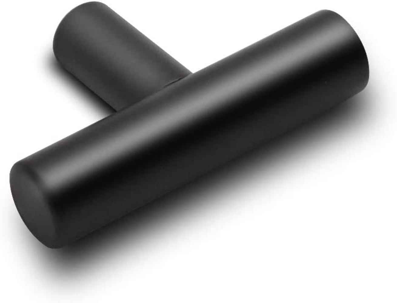 2-in. x 0.03-in. Stainless Steel Cabinet Cabinet Knob In Black