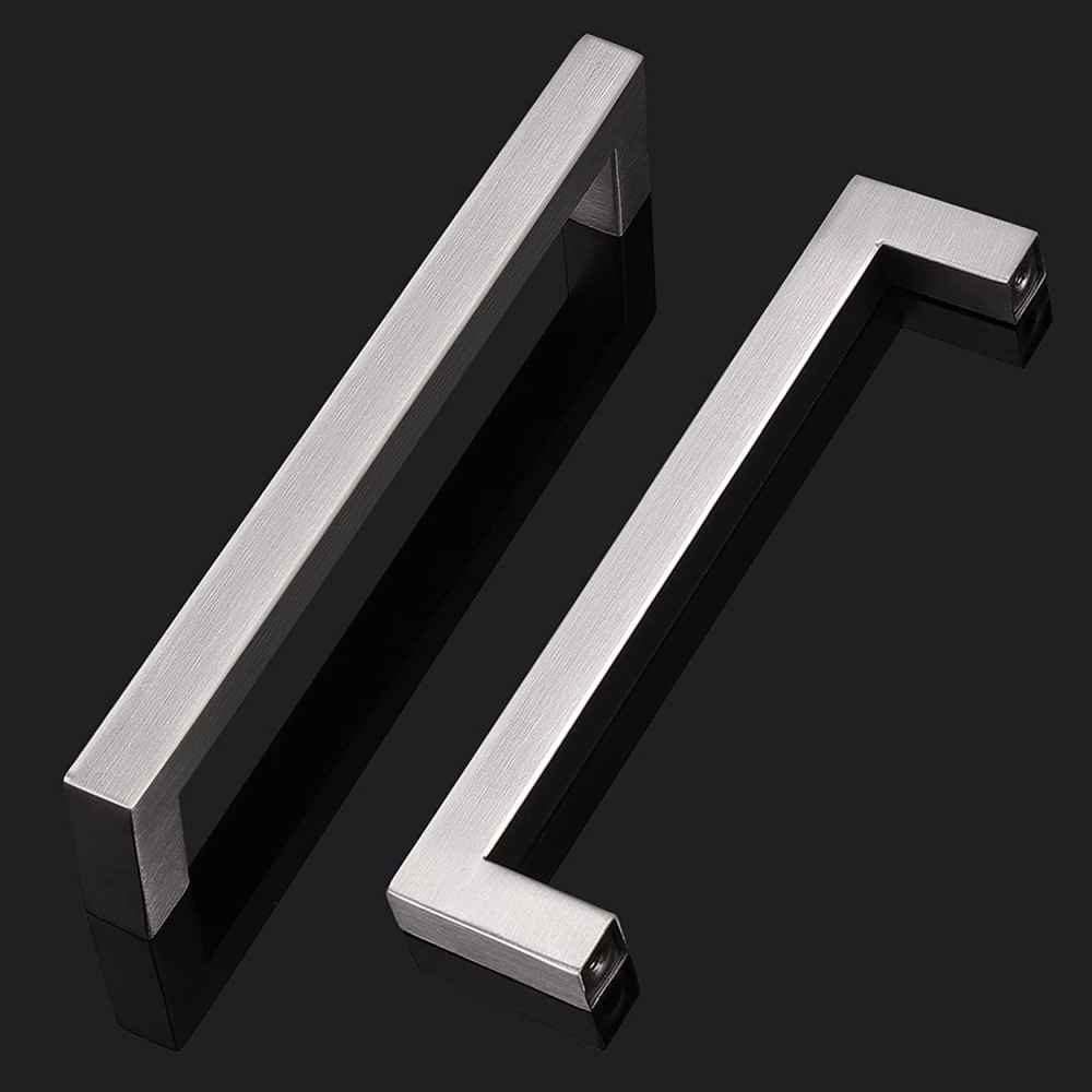 5.5-in. x 1.25-in. Stainless Steel Cabinet Handle In Brushed Nickel