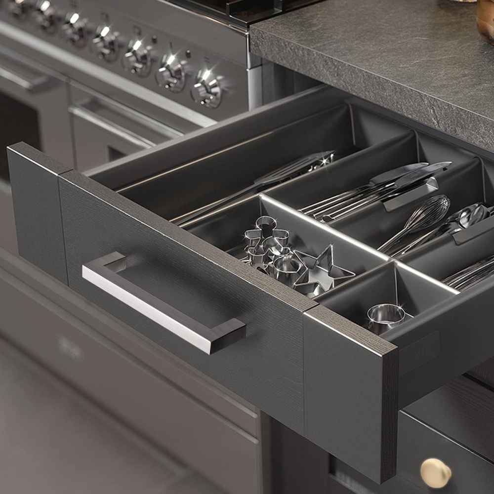 5.5-in. x 1.25-in. Stainless Steel Cabinet Handle In Brushed Nickel