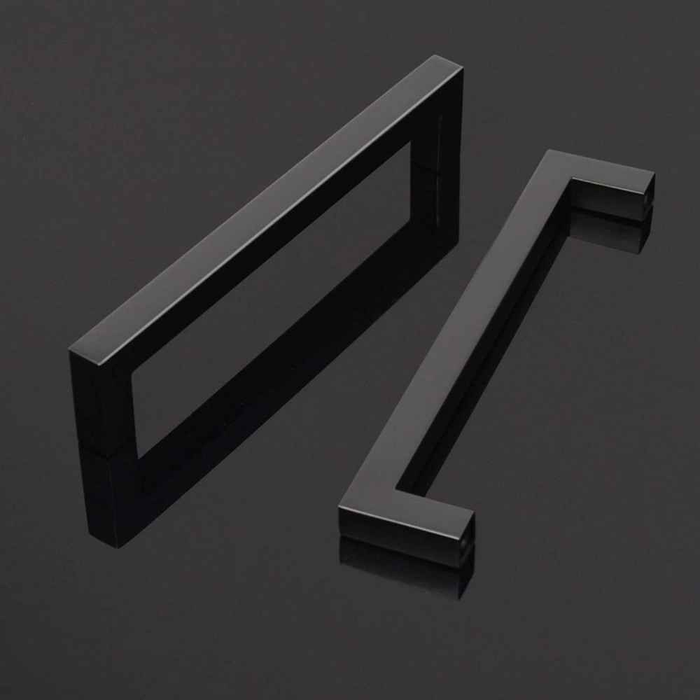 6.7-in. x 1.5-in. Stainless Steel Cabinet Handle In Black